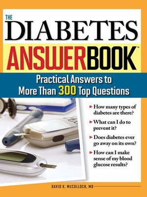 cover image of The Diabetes Answer Book